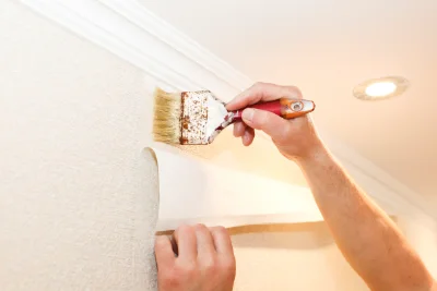 Pose de papier peint au Truel — revêtements muraux et toiles de verre